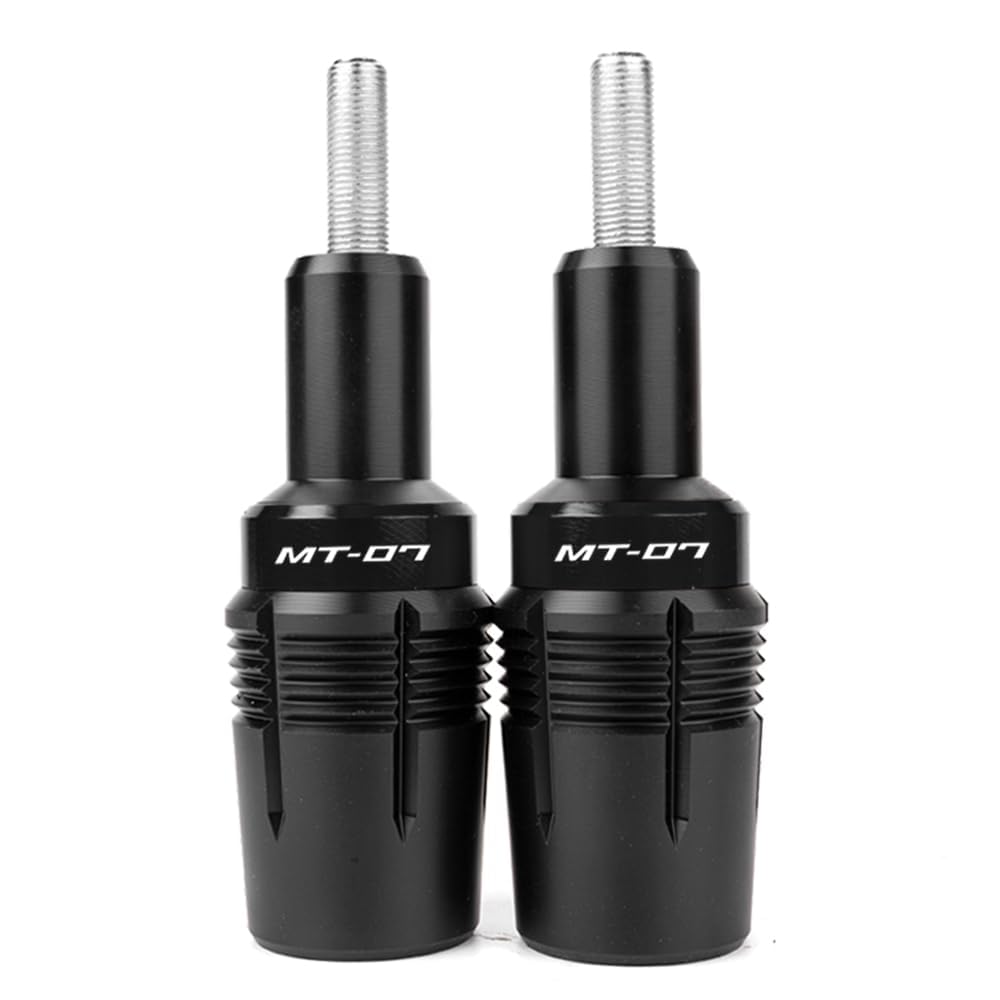 Motorrad Zubehör für MT07 FZ07 MT-07 Tracer 700/7/GT 2014-2021 2022 2023 2024 MT07 MT 07 2025 2026 Sturzpads Rahmenschutz Fallschutz Rahmen Schieber Sturzschutz Crashpads Protektoren (Schwarz)