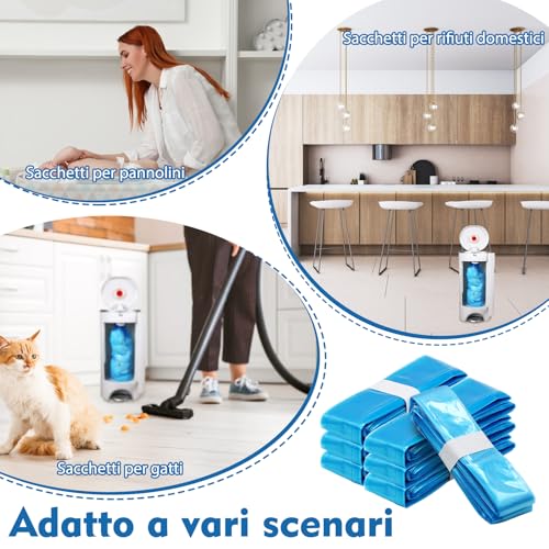 ZYKORT 8 recambios para contenedor de pañales, antiolores e inodoros, bolsas para pañales compatibles con Tommee Tippee, Foppapedretti, Twist & Click - imagen 5