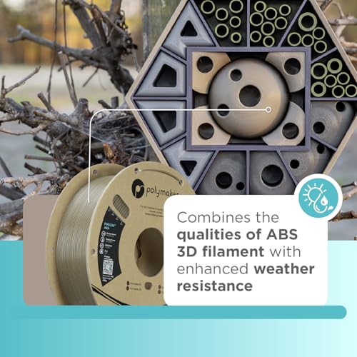 Image of Polymaker ASA Filament 1.75mm Olive Brown, 1kg ASA 3D Printing Filament, Heat & Weather Resistant - ASA 3D Printer Filament Perfect for Printing Outdoor Functional Parts