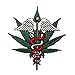 Novelty Iron on - Weed Medical Marijuana Pot Leaf Patch