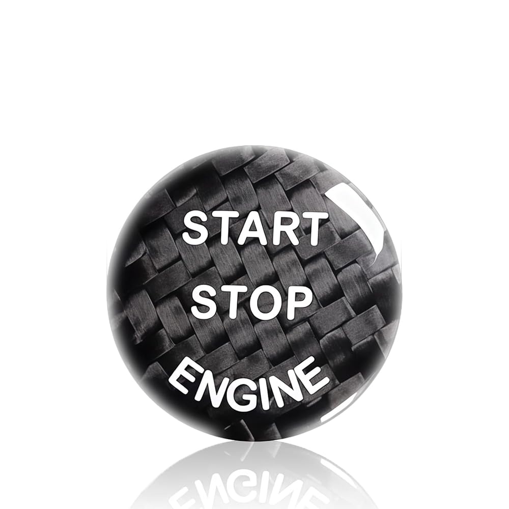 QIZUN Car Engine Start Stop Button Cover for Lexus NX 2014-2020, Push Button Ignition Switch Protector, Car Push Start Button Cover, 30.4MM,Black