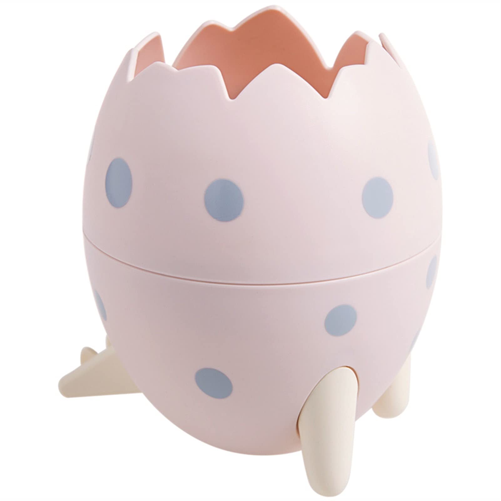 Porte-crayons, 1 morceau de mignon rond en plastique porte-stylo support bureau boîte de rangement crayon Pot conteneur papeterie boîte de rangement cadeau for enfants porte-crayons(Pink)