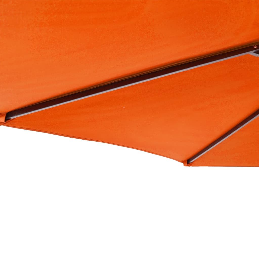 SYDE Parasol ogrodowy ze stalowym słupkiem z terakoty 225x225x212 cm