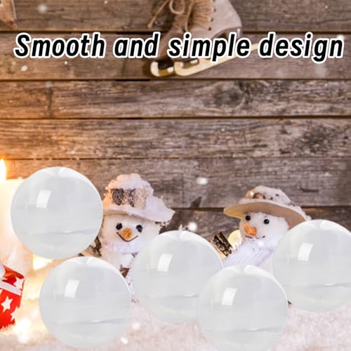 YceLon 100 Stück Plastikkugeln zum Befüllen von Weihnachtskugeln, transparente DIY-Deko-Kugeln, Bastelkugeln für Weihnachtsbaum, Party & Spiele, 2,8 cm