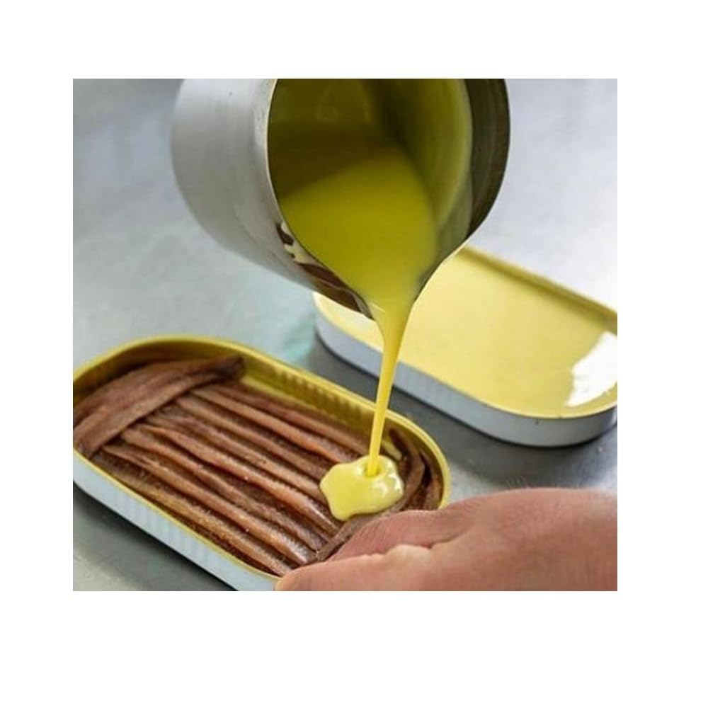 Los Picones Gourmet® Lote Regalo Navidad I Ijada de Atún I Bonito del Norte SaladoI I Anchoas de Santoña I Sardinas Ahumadas en Aceite I Hansa Anchoas en Mantequilla Ecológica I Mojama de Atún Extra