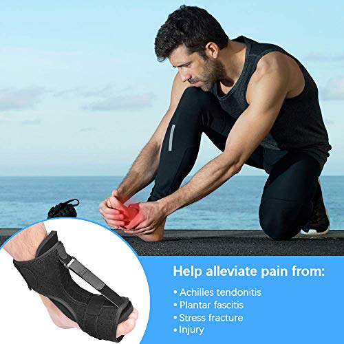 Suporte ortopédico para fascite plantar com fenda noturna, tala ajustável para dormir, para fascite