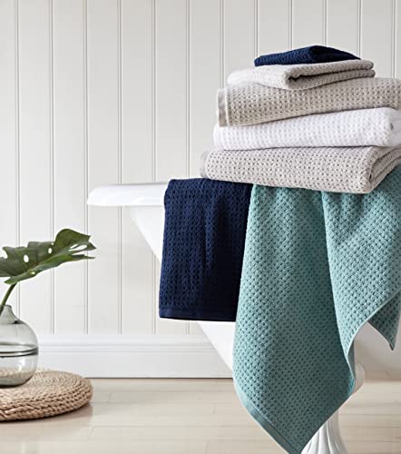 Tommy Bahama - Bath Towels Set, Highly Absorbent Cotton Bathroom Decor, Low Linting & Fade Resistant (Nothern Pacific White, 6 Piece) #TOP5