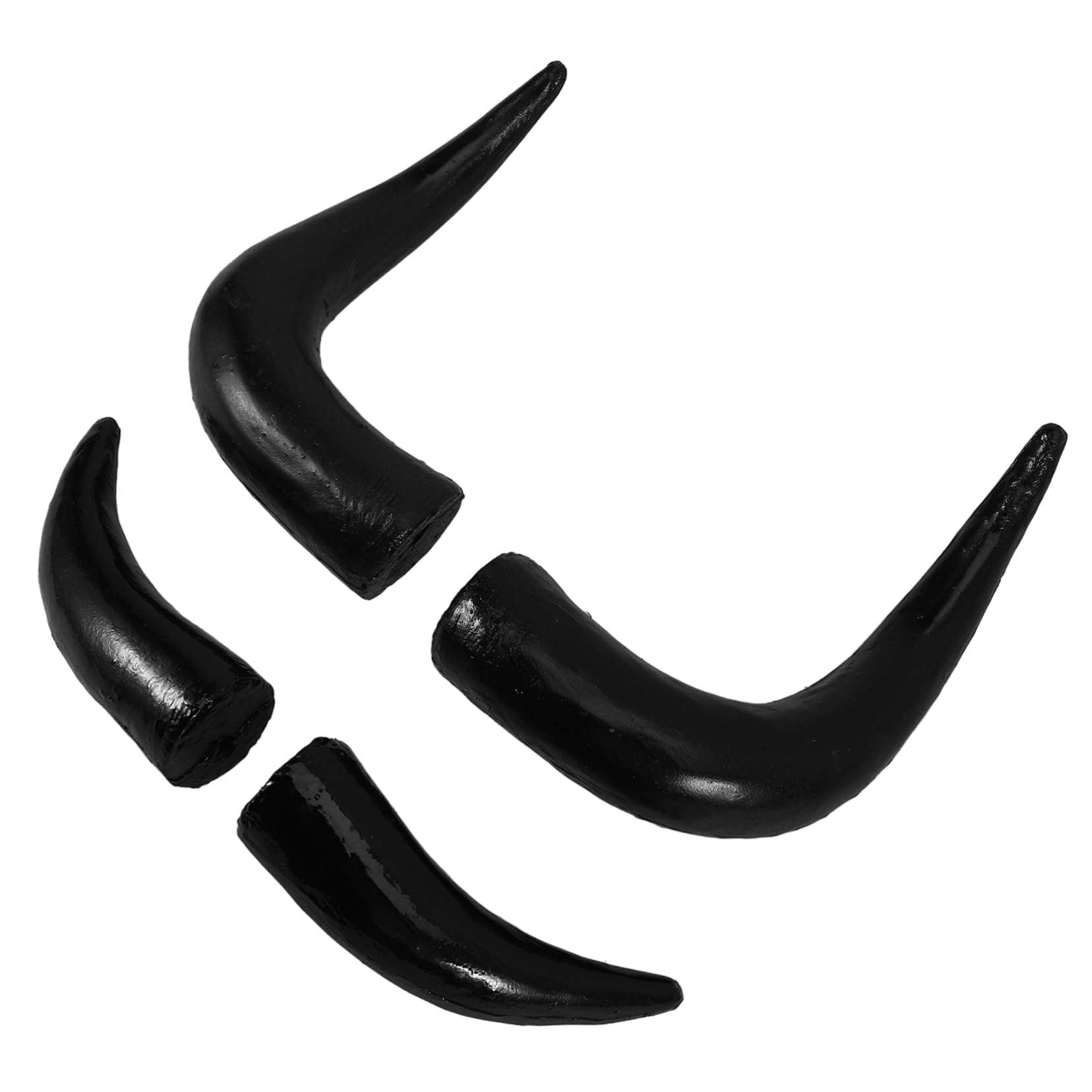 MAGICLULU 10 Paires De Corne De Simulation Bandeau De Corne De Bœuf Artificielle Matériel De Bricolage Coiffure D'Halloween s De Bœuf DIY Imitation DIY Prop Bricolage Décor