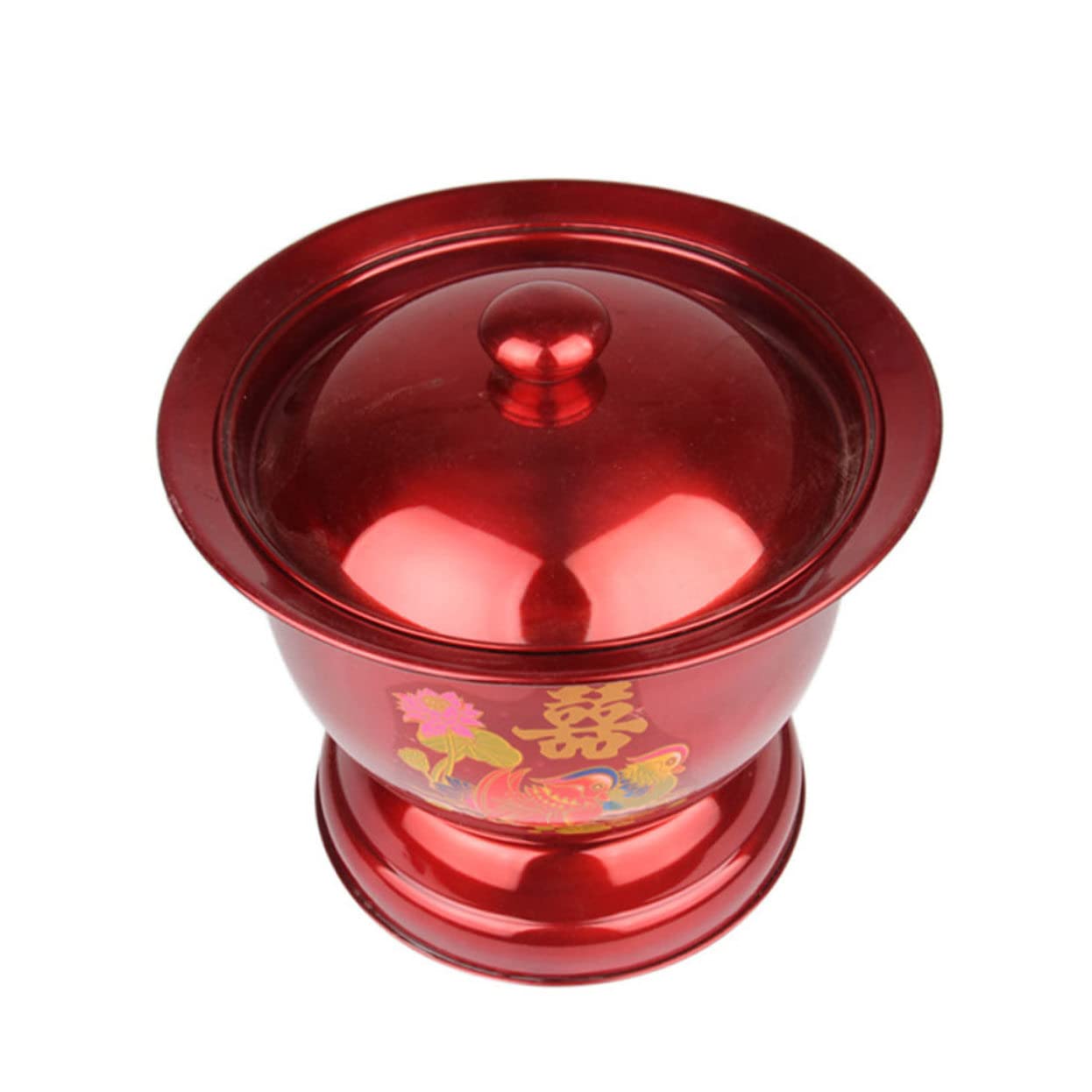 1 Stück Hochwertiger Spittoon für Senioren Praktische Portable Toilette für Zuhause Rot