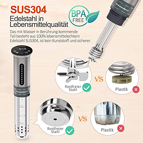 Sous Vide Garer KitchenBoss G310S Präzisionskocher