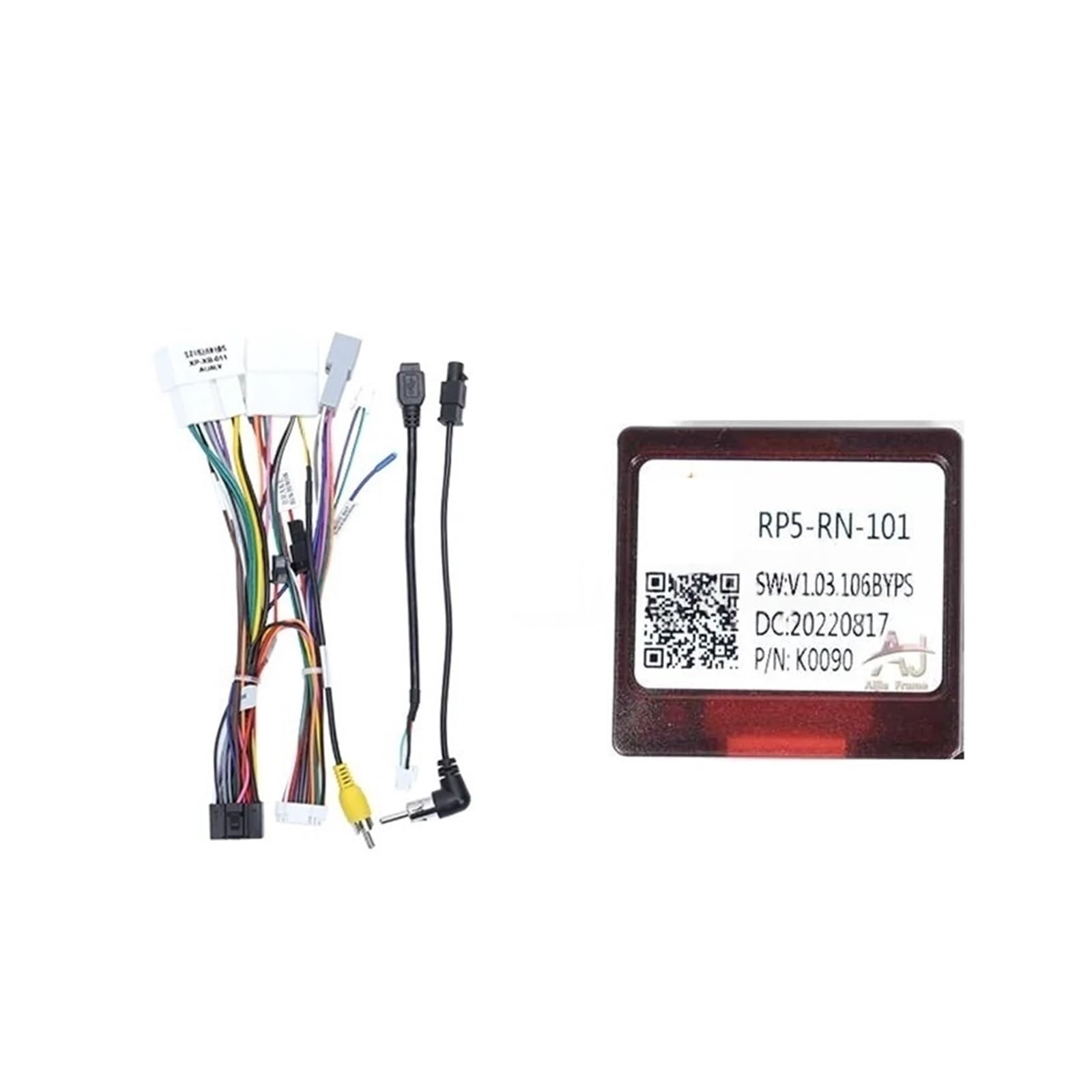 Caja for Radio de coche Compatible con RENAULT CAPTUR SANDERO DUSTER KWID DOKKER TRIBER Clio arnés de cableado Cable de alimentación RP5-RN-101(CANBUS and Cable)