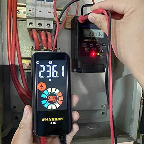 Image of Digital Multimeter Rechargeable Smart Multimeter Color LCD 3 Results Display 6000 Counts Auto-Ranging Ohmmeter Capacitance Diode Resistance Hz Duty Cycle NCV Live Check Voltage Tester