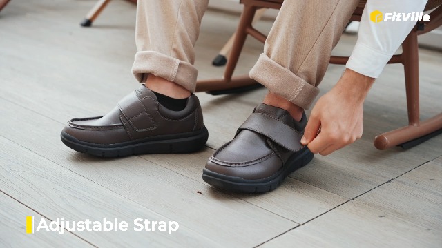 Amazon.com | FitVille Wide Diabetic Walking Shoes for Men  display picture 2