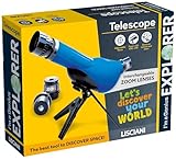Lisciani - I’m A Genius - Teleskop für Kinder ab 7 Jahren - Astronomie-Set mit Stativ und 3 Objektiven 20x 30x 40x - Beobachtung von Himmel, Mond und Sternen - Wissenschaftliche Aktivität