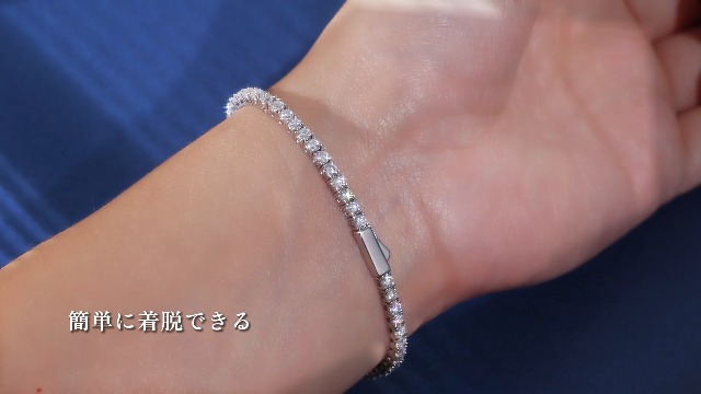 Amazon.co.jp: KRKCモアサナイト テニスブレスレット：ブレスレット 