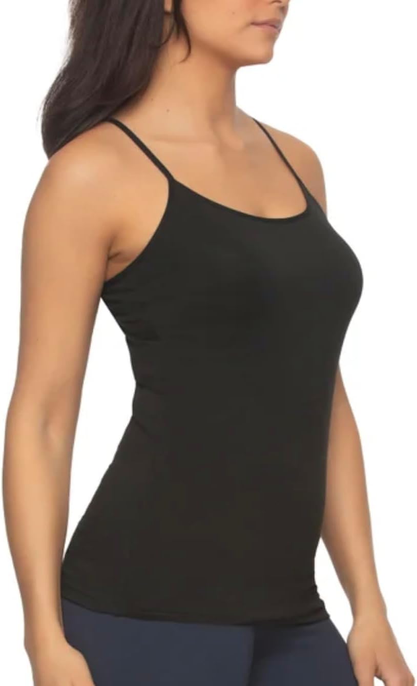 Felina Women's 4 Pack Cotton Stretch Camisole with Adjustable Straps - Image 4