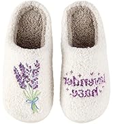 HIPINISS Womens Mens Slippers Retro Memory Foam Cute Cartoon Plush Fluffy Warm Fur Lined slippers...