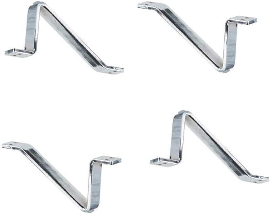 Furniture legs, metal furniture legs, sofa leg support legs, cabinet legs, V shaped aluminum tea table legs 4.9 - 4.7 inches (10 - 12 cm), silver bed accessories (4 pieces), 3.9 inches (100 mm) ()