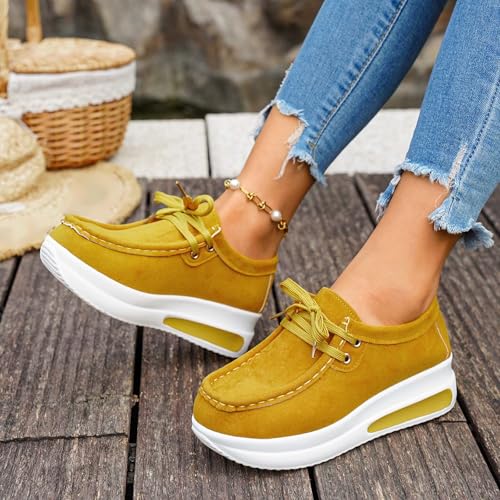 Zapatillas de mujer blancas casual con plataforma para verano 5