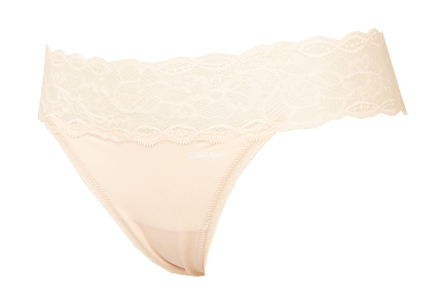 Calvin Klein Perizoma Donna CK Slip Mutanda con Inserti in Pizzo Underwear Articolo QF1199O