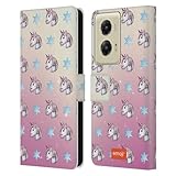 Head Case Designs Officially Licensed Emoji® Unicorn Patterns Leather Book Wallet Case Cover Compatible with Motorola Moto G Stylus 5G (2024)