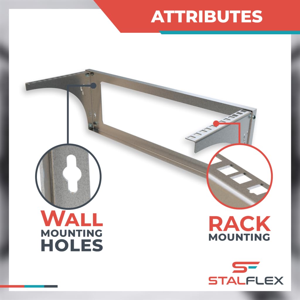 Montaggio a parete Armadio Rack 19 Pollici 4U - Ripiano Rack Realizzato in Acciaio - Rack e Armadietti per Apparecchiature di Rete - Capacità di peso di 80 kg