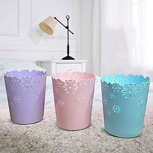 Corbeille à papier en plastique compacte 3,6L de bureau - 3