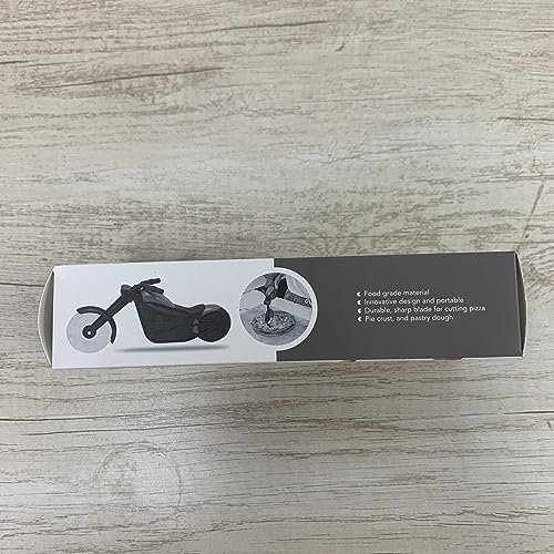 Motorbike Pizza Cutter, Novelty Pizza Cutter Motorcycle Pizza Wheel Slicer Roller, Stainless Steel Pizza Knife Super Sharp Blade with Non-Stick Coating & Kickstand, Kitchen Gadgets Creative Gift (Red) - Image 12