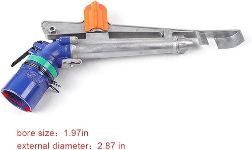 Miniatura 6 de Pistola de pulverización de agua de 1 pulgada pistola de pulverización de riego agrícola rociador de riego de gran área de 360 con juego de boquilla