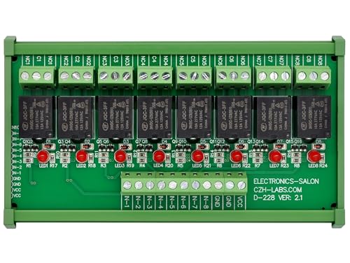 Module relais 24V pour rail DIN résolvant le câblage de 8 canaux 10A