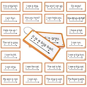 60 Pcs Sight Word Sentence Cards Kindergarten Flash Cards Preschool Kids Educational Word Flashcards for Early Childhood Education Sight Word Games Frequency Sight Word Sentences