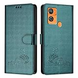 MOJIA Coque pour Oukitel C33, �tui Housse Portefeuille en Cuir PU de Qualit� Sup�rieure, Flip Case avec Fonction Antivol RFID. Vert fonc�