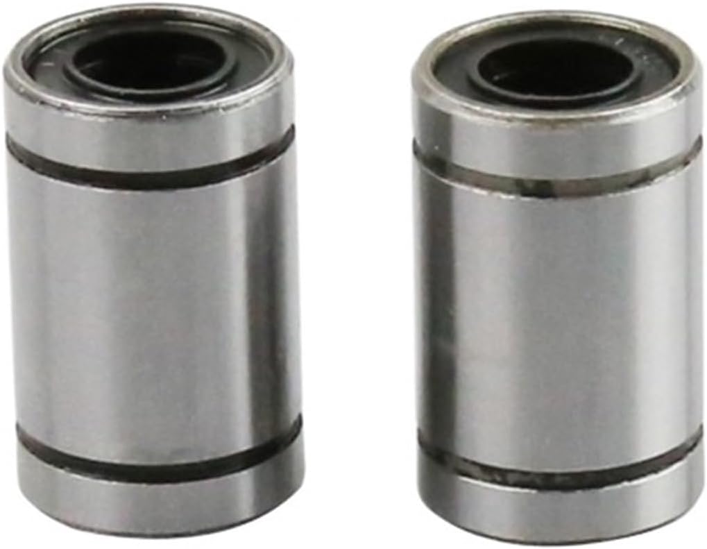 Flanged Linear Ball Bearing Slider 10pcs LM8UU 8 * 15 * 24mm Shorter Ball CNC Linear Bearing Bushing Linear Bearings for 3D Printer Parts Accessories