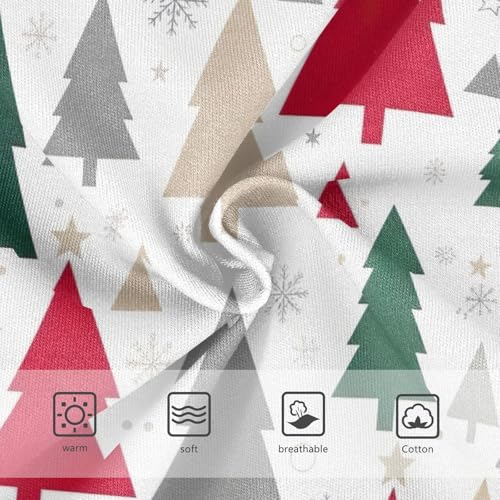 Colorful Christmas Trees Kids Underwear Girls, Toddler Briefs, Cotton Girls Underwear, 2–8 Years3