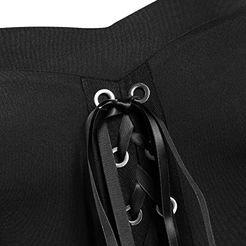 Lxitol Women Cosplay Plus Size Womens Halloween Costumes For Lady Witch Adult Costumes For Women Halloween Witchy Womens Halloween Swing Dress A1, 02-Black Gothic Dress For Halloween #TOP3