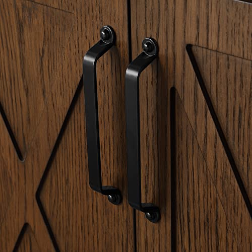 Ove Decors Ollie 30 In. Single Sink Bathroom Vanity Black Extra Brushed Nickel Hardware, Antique Coffee With Ash Veneer #TOP6