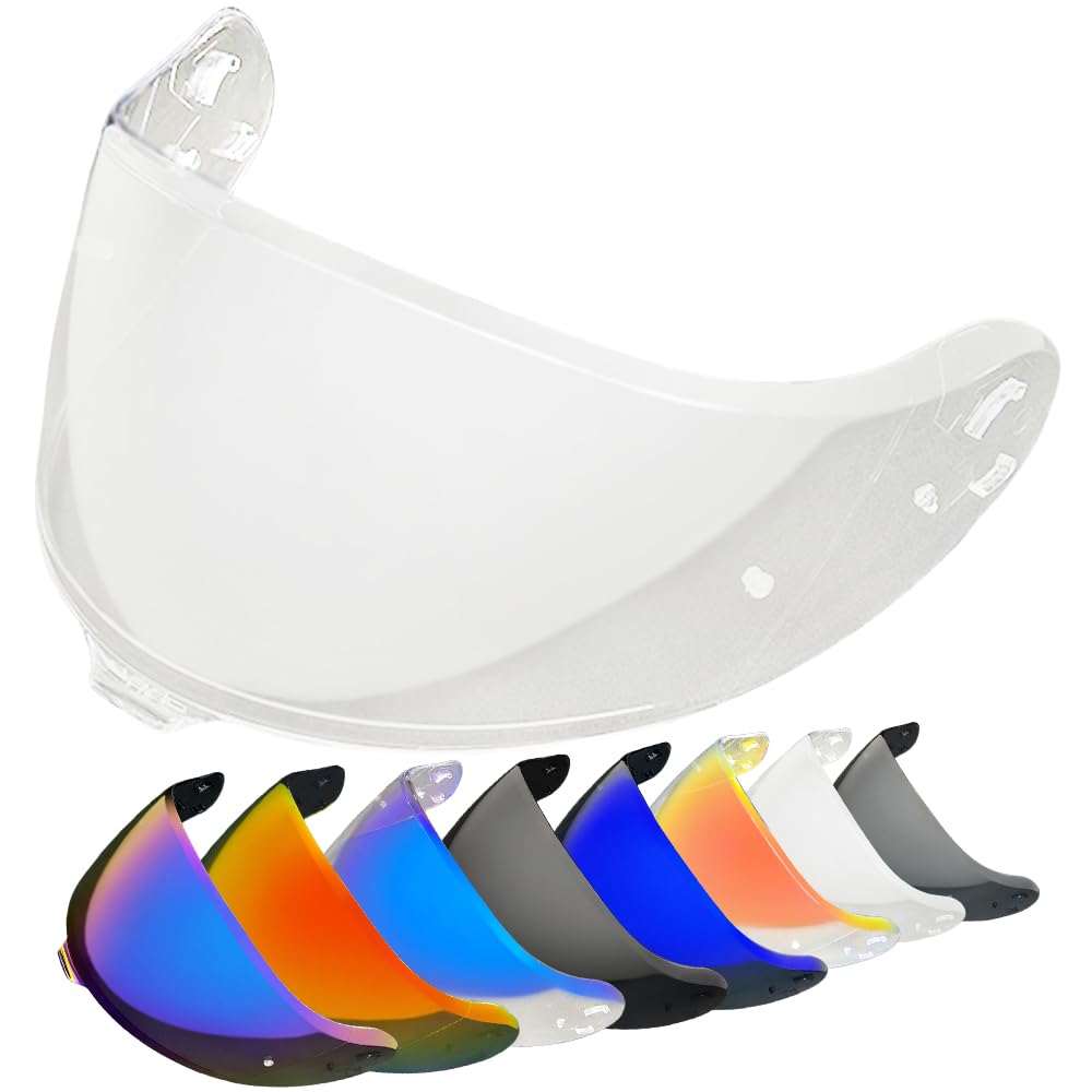 Moto Visière de rechange for casque Neotec 3. Protection UV for CNS-3C compatible avec (film antibuée)(Clear-day+night Use)
