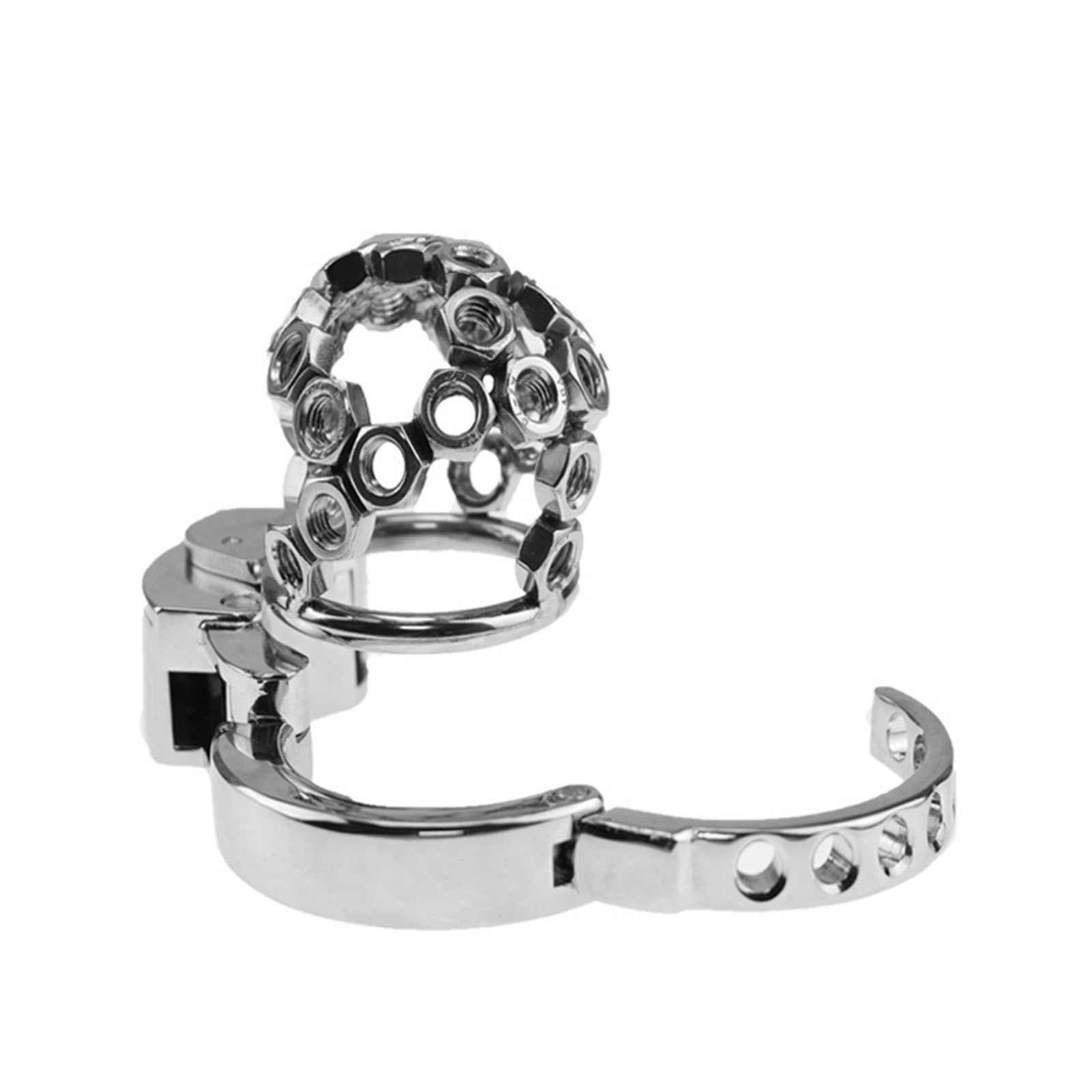 Formation masculine masturbation cage de chasteté serrure de chasteté en métal pour hommes cage de poulet réglable cage pour débutants appareil de chasteté en métal sex toys
