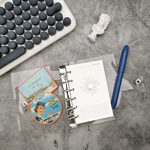 Image of Zelten 1 Pack A7 45 Sheets /90 Pages Time Chart Loose Leaf Punched Paper Refills Paper for 6 Hole Binder Personal Organizer Diary Notebook Refillable Planner