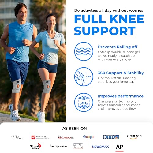 Image of Modvel ELITE Knee Brace for Men & Women - Patella Gel Pads & Side Stabilizers for ACL, Meniscus Tear, Arthritis & Injury Recovery - Maximum Support for Running, Sports & Joint Pain Relief