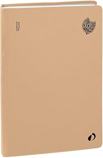 Quo Vadis - Kalender – 2026 – Minister recycelt – Wochenkalender – mehrsprachig – Harmony – Braun – 13 Monate Dezember – Dezember – 16 x 24 cm