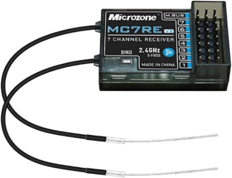 MC7RE V2 2.4GHz 7-Channel Receiver for Microzone SFHSS System RC Drones and Quadcopters