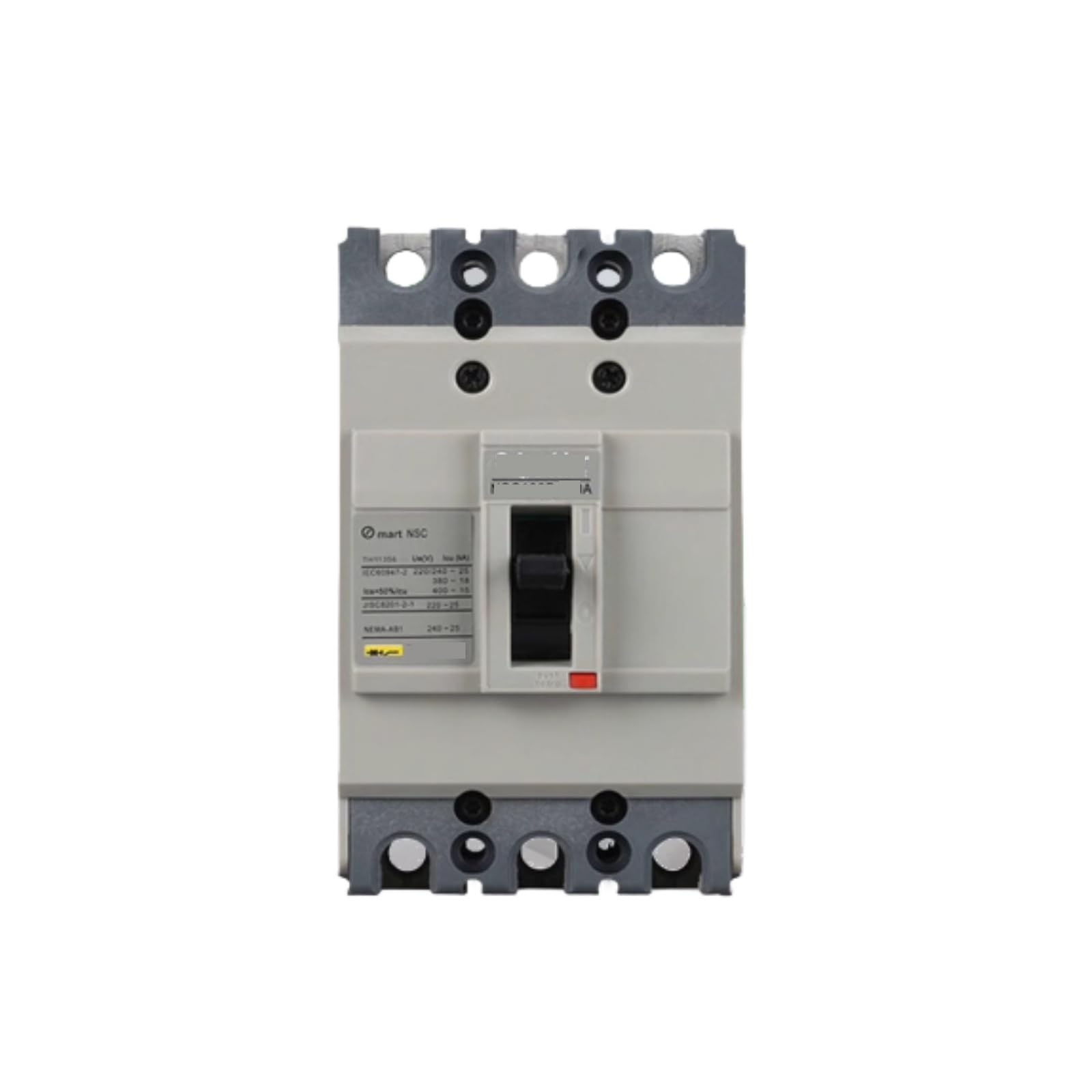 Disjoncteur à boîtier moulé triphasé 60A coupure immédiate contre surcharges et courts-circuits