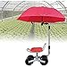 Carrello Da Giardino Con Ruote, Carrello Da Giardino Con Seggiolino, Monopattino, Accessoriabile Con Ombrellone, 3 Sedili Girevoli Regolabili, Per Diserbo Giardinaggio,Rosso