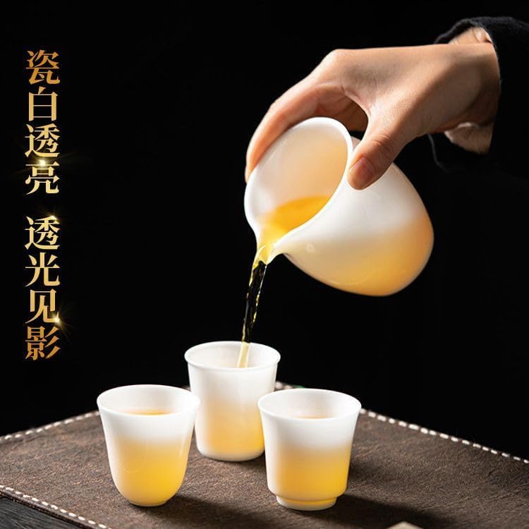 Jade Porcelain Fairness Cup, 240ml 8.0oz, Thicken Heat-proof High Temperature Resistance Tea Pitcher