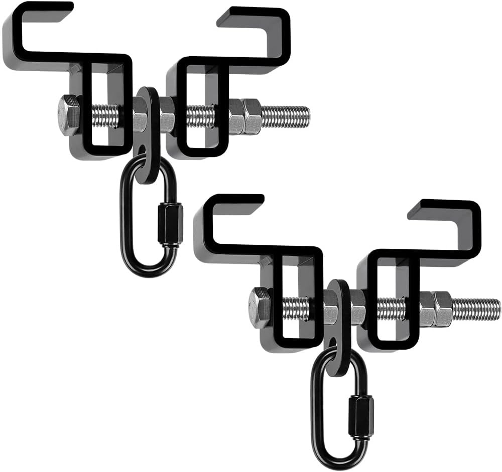 SELEWARE Heavy Duty Punching Bag Beam Clamp Hanger - 700lb Capacity, No Drill Install for Boxing, Muay Thai, MMA