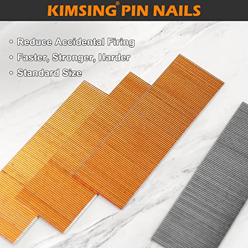 Kimsing 23 Gauge Stainless Steel Micro Pin Nails 9,000 Pcs/Box, 1-Inch (25Mm) Headless Pins Fits Pneumatic Pin Nailer And Air Power Pinner For Furniture (P625Ss) #TOP2
