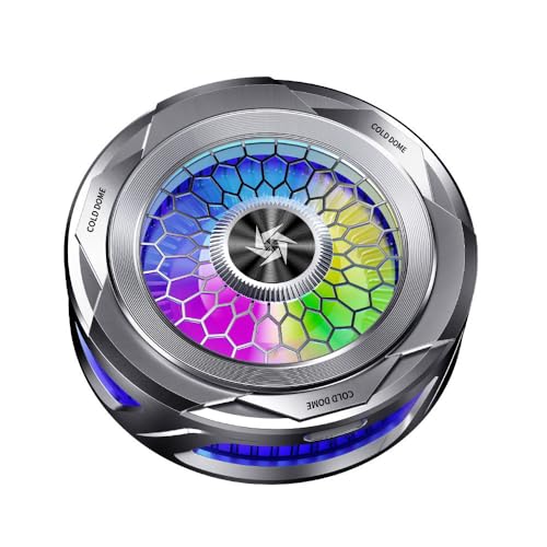 Image of Phone Cooler with AI Cooling Mode, RGB Lighting, Real-Time Temperature and Power Display, Strong Magnet and Clip Mount, Ultra-Quiet Fan (SL25)