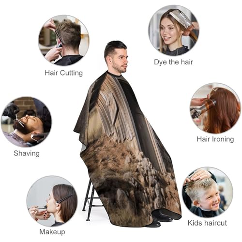 Capa para corte de cabello ajustable 66.9x56.7 pulgadas miniatura 3