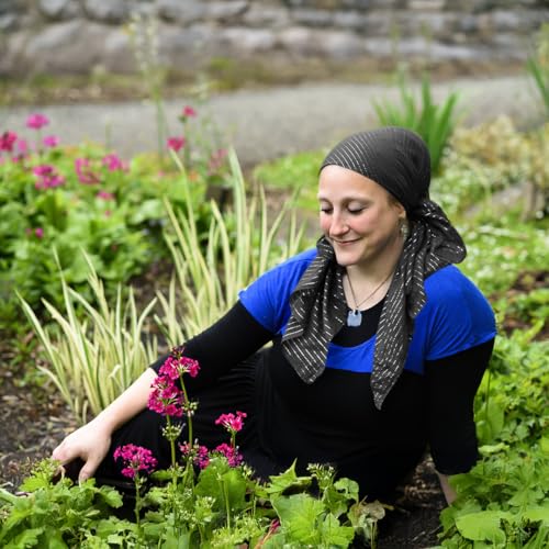 Wrapunzel Cotton Square Scarf Israeli Tichel Soft Natural Fabric for Head Wrapping and Hair Covering2